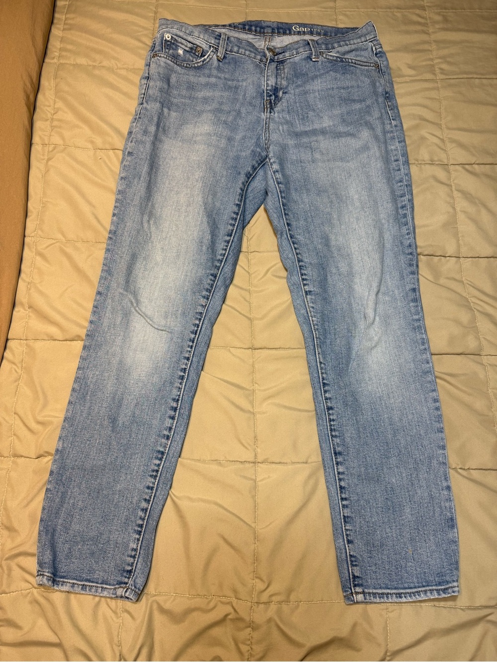 GAP Light Blue Boyfriend Jeans - Faded Wash
